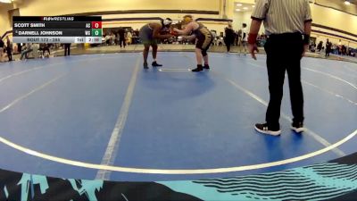 285 lbs Quarterfinal - Darnell Johnson, Wilmington College vs Scott Smith, Adrian NCAA