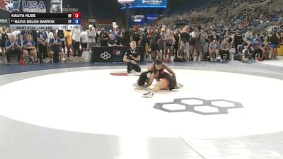 100 lbs Champ. Rd Of 32 - Kaliya Klise, Nevada vs Naiya Delos Santos, Kentucky