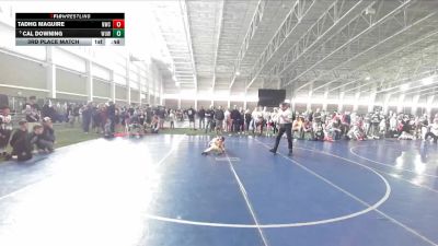 54 lbs 3rd Place Match - Cal Downing, Wyoming Underground Wrestling vs Tadhg Maguire, Northside Wrestling Club