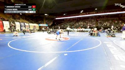 157 Class 4 lbs Champ. Round 1 - Jeremiah Drake, Lafayette (Wildwood) vs Logan Redel, North Point