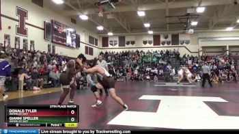 160 lbs 27th Place Match - Gianni Speller, Waterloo East vs Donald Tyler, Waterloo East