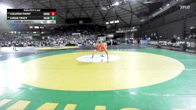 Boys 1A 106 lbs Cons. Round 2 - Lukas Tracy, Kalama vs Colston Pavey, Castle Rock