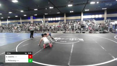 157 lbs Round Of 128 - Damian Castillo, Live Training vs Jim Philavong, Spring Hill WC