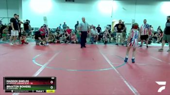 60 lbs Round 3 (8 Team) - Maddox Shields, U2 Upstate Uprising Blue vs Braxton Bowers, 84 Athletees
