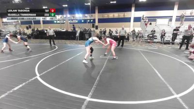 116 lbs Consi Of 16 #1 - Leilani Taborda, Tuff Kidz Outlaws WC vs Isabella Timmerman, Stout Wr Ac