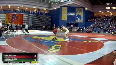 144 lbs Cons. Round 1 - Manny Gusfa, Bergen Catholic vs Luis Malave, George Marshall