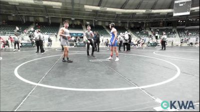 140 lbs 3rd Place - Kenny Doyle, Choctaw Ironman Youth Wrestling vs Daniel Talamantes, Bristow Elementary Wrestling Club