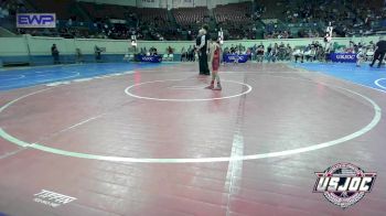 49 lbs Consi Of 8 #1 - Ashton Bell, Bison Takedown Club vs TeeJay Henry, Comanche Takedown Club