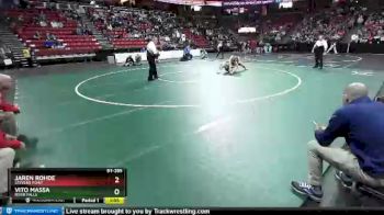 D1-285 lbs Semifinal - Jaren Rohde, Stevens Point vs Vito Massa, River Falls