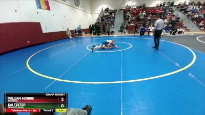 120 lbs Champ. Round 1 - William Morris, Sheridan vs Kai Teeter, Thunder Basin