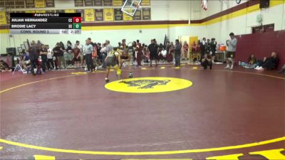 141 lbs Cons. Round 2 - Julian Hernandez, Chabot College vs Brodie Lacy, Shasta College