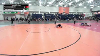 184 lbs Semifinal - Jamie Evarts, Williams College vs Nicholas Smith, RIT