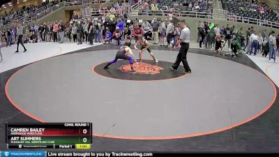 83 lbs Cons. Round 1 - Camren Bailey, Sherwood Wrestling vs Art Summers, Pleasant Hill Wrestling Club