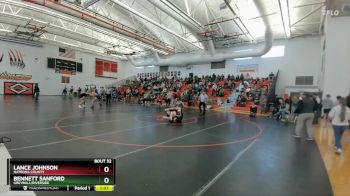 132C Round 1 - Bennett Sanford, Greybull/Riverside vs Lance Johnson, Natrona County