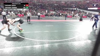 140 lbs Cons. Round 3 - Anthony Torres, Hartford vs Zachary Quick, Prairie Wrestling
