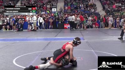 82 lbs Champ. Round 1 - Meyer Kempf, Iron Grapplers vs Bowden Kaiser, Hoxie Kids Wrestling Club