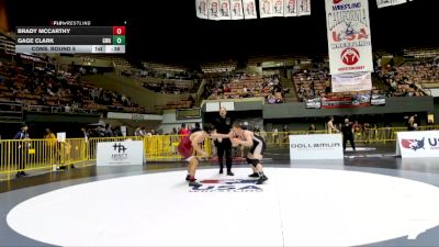 Junior Boys - 157 lbs Cons. Round 5 - Brady McCarthy vs Gage Clark, Gallardo Wrestling Academy