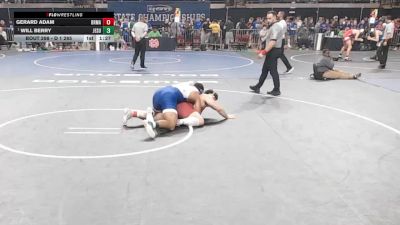 D 1 285 lbs Champ. Round 2 - Will Berry, Jesuit vs Gerard Adam, Brother Martin