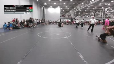 144 lbs Round 5 (6 Team) - Dylahn Perez, Team Tugman WC vs Tyson Gibson, Whitted Trained