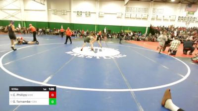 101 lbs Round Of 32 - Chase Phillips, Ward Melville vs Gio Tornambe, Yorktown