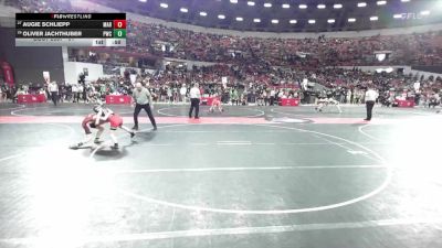 91 lbs Cons. Round 3 - Oliver Jachthuber, Princeton Wrestling Club vs Augie Schliepp, Marathon