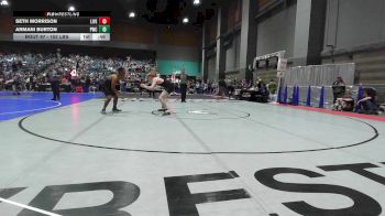 152 lbs Consi Of 16 #1 - Seth Morrison, Live Oak High School vs Armani Burton, Petaluma WC