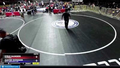 102 lbs Cons. Round 2 - Syrus Saunders, California vs Hunter Showaker, Delta Wrestling Club