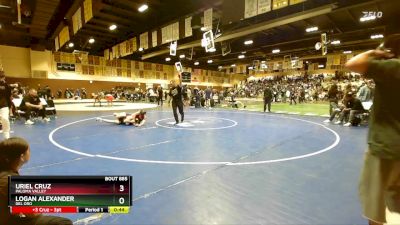 120 lbs Cons. Round 4 - Uriel Cruz, Paloma Valley vs Logan Alexander, Del Oro