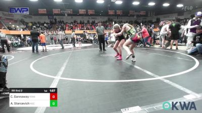 110 lbs Rr Rnd 2 - Callie Gannaway, Standfast OKC vs Addison Starcevich, Norman Grappling Club