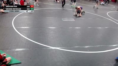 84 lbs Cons. Semis - Braycen Piva, Challis Blackheart Wrestling Club vs Broden Reynolds, Snake River Wrestling Club