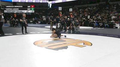 105 lbs Semifinal - Angelica Serratos, Santa Ana (SS) vs Sophia Lazaro, Northview (SS)