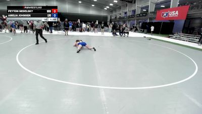128.5-132.7 lbs Champ. Round 3 - Peyton Nedelsky, Whiteland Wrestling Club vs Amelia Johnsen, Lancaster Wrestling Club