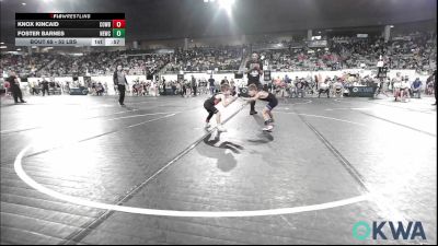 52 lbs Consi Of 8 #1 - Knox Kincaid, Cowboy Wrestling Club vs Foster Barnes, Newcastle Youth Wrestling