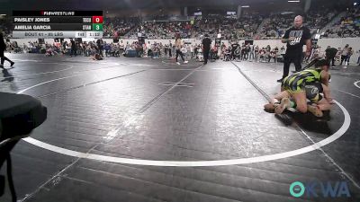 85 lbs Quarterfinal - Paisley Jones, Tecumseh Youth Wrestling vs Amelia Garcia, Standfast