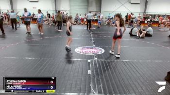 70 lbs Finals (2 Team) - Mila Perez, Reverence Wrestling vs Athena Eaton, Fierce & Scrappy