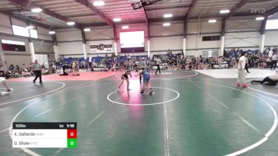 122 lbs Rr Rnd 2 - Xavier Gallardo, Mustang WC vs Gabriel Shaw, Steelclaw WC