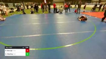 55 lbs Semifinal - Payton George, Top Flight Wrestling Academy vs Christian MacKay, New England Gold