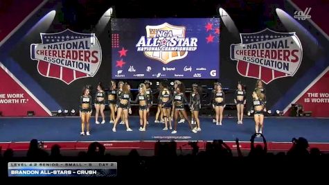 Brandon All-Stars - Crush [2026 L4.2 Senior - Small - B Day 2] 2026 NCA All-Star National Championship