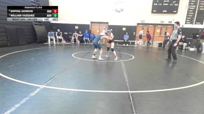 106 lbs Consolation - Sophia Gordon, South Windsor vs William Vazquez, Danbury