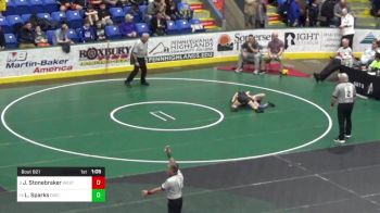 82 lbs Round Of 16 - Jack Stonebraker, West Allegheny vs Lawson Sparks, Diocese Of Erie