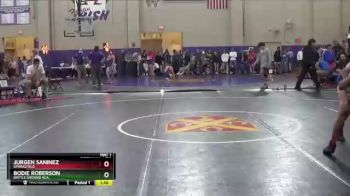 120 lbs Cons. Round 1 - Bodie Roberson, Battle Ground Aca. vs Jurgen Saninez, Springfield