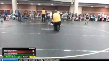 96 lbs Round 2 (6 Team) - Cullen Spence, Team Palmetto vs Logan Hartsell, Steel Valley