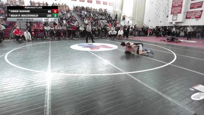 106 lbs Semifinal - Owen Savage, Melrose vs Sean P. MacDonald, Longmeadow