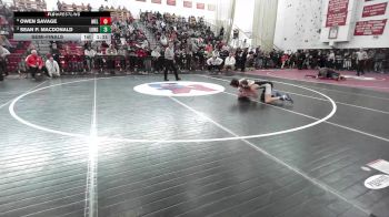 106 lbs Semifinal - Owen Savage, Melrose vs Sean P. MacDonald, Longmeadow