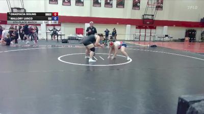 207 lbs 5th Place Match - Mallory Lusco, Eastern Oregon University vs Onastacia Boling, Southwestern Oregon CC