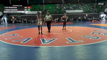 6A 120 lbs Cons. Round 1 - Zay Woodcock, Gadsden City vs Jakias Houston, Mae Jemison