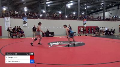 86 kg Consi Of 64 #2 - Landry Barker, Dubuque Wrestling Club vs Jacob Bornemann, PSF Wrestling Academy