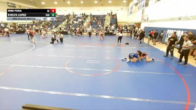 120 lbs 3rd Place Match - Evelyn Lopez, Hamilton vs Irini Poka, Monster Garage Wrestling Club