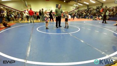 52 lbs Rr Rnd 1 - Evelyn Shimonek, Pawhuska Elks Takedown vs Pipper Schadegg, Skiatook Youth Wrestling