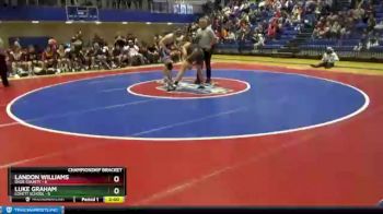 182 lbs Semis & 1st Wb (8 Team) - Luke Graham, Lovett School vs Landon Williams, Dade County